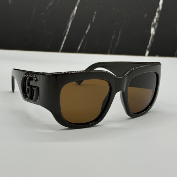 NEW GG1545S 002 GUCCI BROWN OVERSIZED WOMEN GUCCI SUNGLASSES main image 4